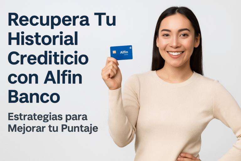 Recupera Tu Historial Crediticio con Alfin Banco: Estrategias para Mejorar tu Puntaje