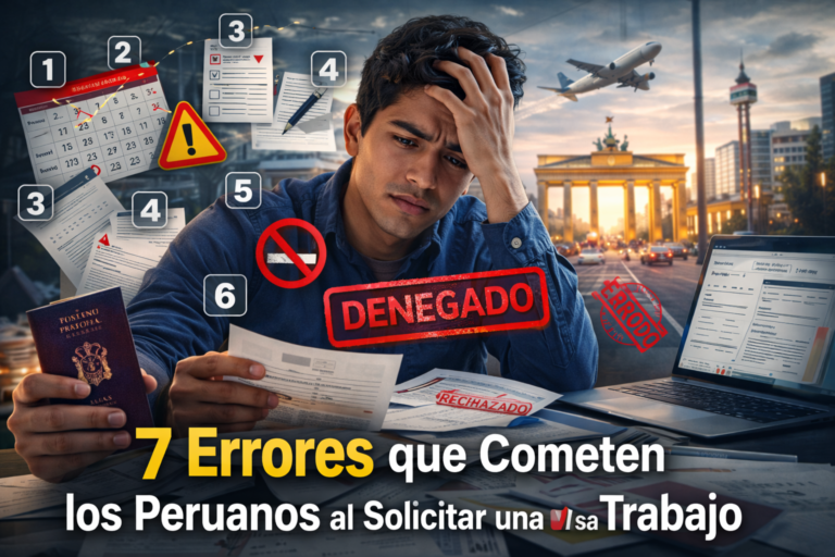 7 Errores que Cometen los Peruanos al Solicitar una Visa de Trabajo (y Cómo Evitarlos)