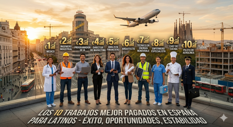 Los 10 Trabajos Mejor Pagados en España para Latinos en 2026