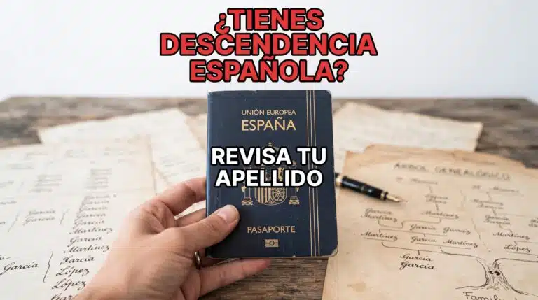 ¿Tienes descendencia española?